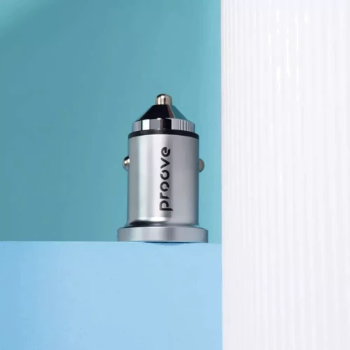 Зарядное устройство Proove Car Charger USB-C+USB Viraty 45W Silver: Тип автомобильное