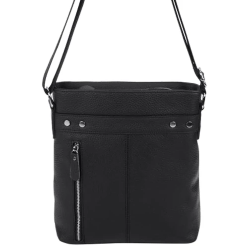 Мужская сумка планшет Borsa Leather черная (1t5502m-black)