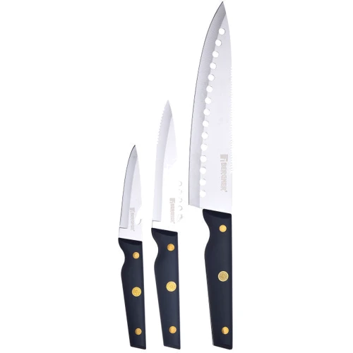 Набор кухонных ножей Bergner Pro reeco 3 пр. (BG-41026-DBL)						