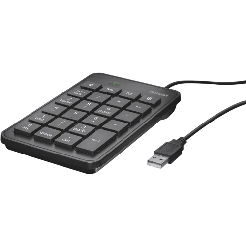 Клавіатура Trust Xalas USB numeric keypad (22221): інтерфейс підключення USB