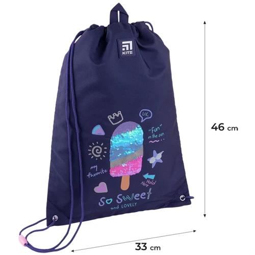 Сумка для взуття Kite So Sweet (K24-600M-7): Розмір, см 46x33
