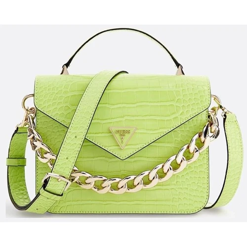 Женская сумка-сэтчел GUESS RETOUR TOP HANDLE FLAP лаймовая (HWCG8664200-LIM)