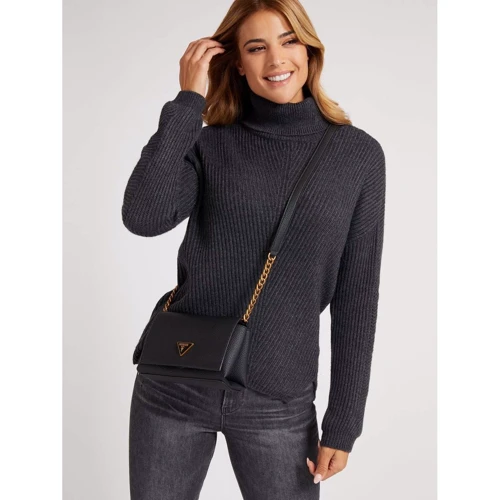 Женская сумка кросс боди Guess Downtown Chic Mini Xbody Flap черная (HWVB8385780-BLA): Тип Сумки