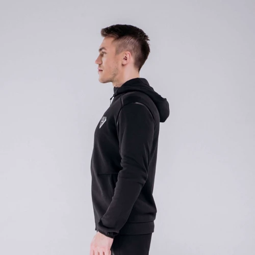 Спортивна кофта Peak FW683791-BLA 56-58 чорна на блискавці з капюшоном: Вид Спортивні кофти (олімпійки)