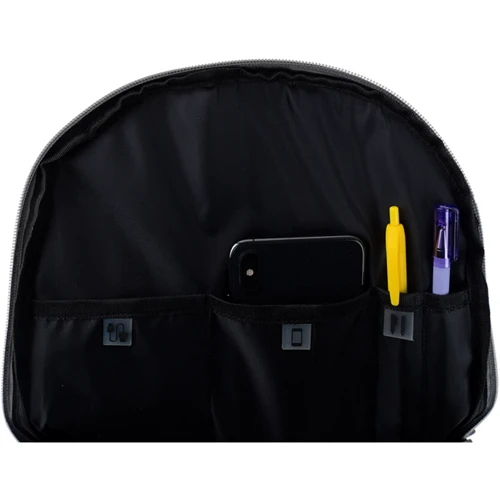 Рюкзак GoPack Education Teens 140L-1 серо-розовый (GO24-140L-1): Спинка Мягкая (без ребер жесткости)