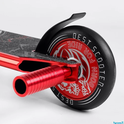 Самокат трюковий Best Scooter червоний (46409): Матеріал коліс поліуретан