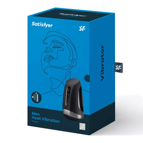 Мастурбатор Satisfyer Men Heat Vibration имитатор минета, подогрев и вибрация, стимуляция головки