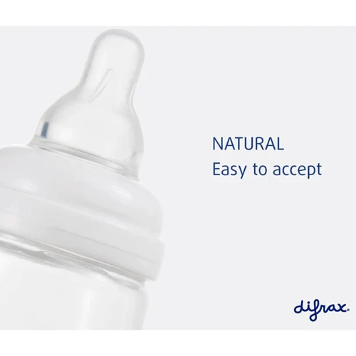 Стеклянная антиколиковая бутылочка Difrax S-bottle Natural с силиконовой соской 250ml: Объем, мл 250