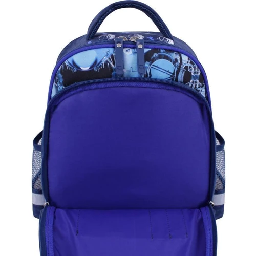 Рюкзак шкільний Bagland Mouse 225 синій 555 (0051370): Корпус рюкзака каркасний