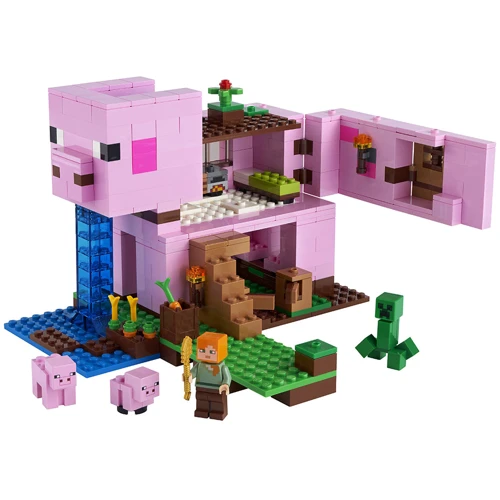 LEGO Minecraft Будинок-свинка (21170): Кількість деталей, шт. 490