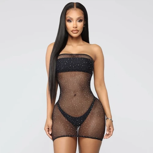 Пеньюар-сетка NDS 1008 Вlack One Size (23656)