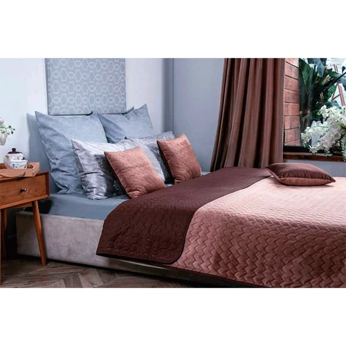 Подушка Руно Velour Cappuccino декоративная 40х40 коричневая (311.55_Cappuccino): Размер, см 40x40