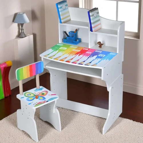 Детская парта со стульчиком Bambi Карандаши с украинским алфавитом (M 904-8)