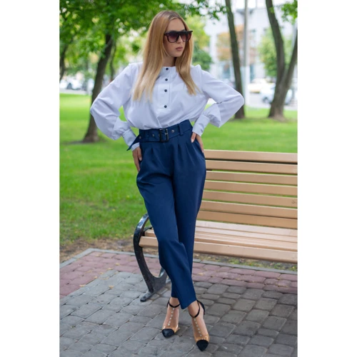 Блуза FLFashion Нимфа ХБН 3191 46-48 белая с длинным рукавом: Сезон Демисезон