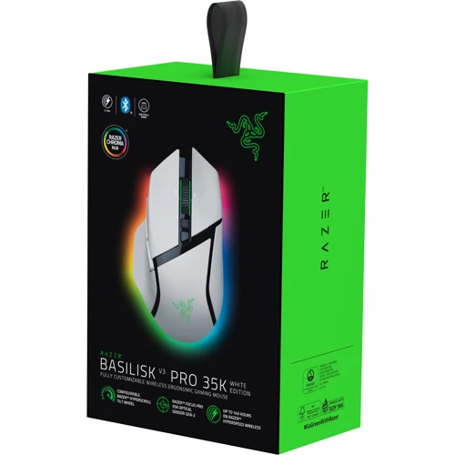 Мишка Razer Basilisk V3 Pro 35K White (RZ01-05240200-R3G1): Вага 112 г