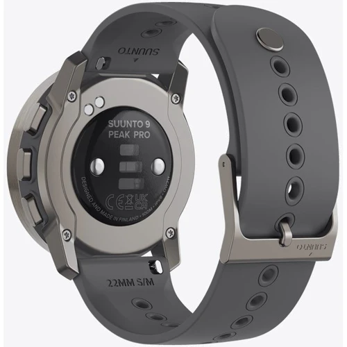 Смарт-часы Suunto 9 Peak Pro Titanium Slate (SS050809000): Фитнес-функции Скорость движения, Альтиметр, GPS-модуль, Пульсометр, Шагомер, Подсчет калорий, Пульсоксиметр