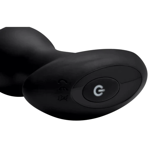 Анальная пробка с вибрацией Rimmers Gyro-M Rimming Plug (черный)