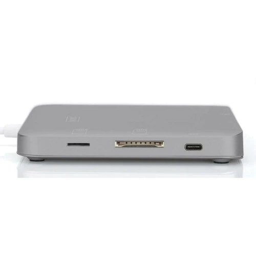 Адаптер Digitus Adapter USB-C to HDMI+VGA+miniDisplayPort+3xUSB+USB-C+SD+TF+RJ54+3.5mm Grey (DA-70876) фото 4