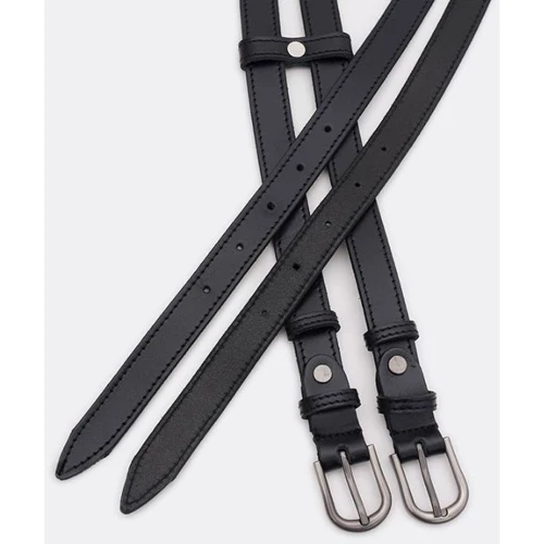 Женский ремень Borsa Leather черный (100gen1new2bl-black): Пол Женский