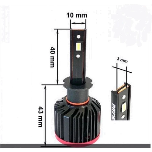Лампы светодиодные Prime-X S Pro H3 5000К (2 шт.): Цветовая температура, K 5000