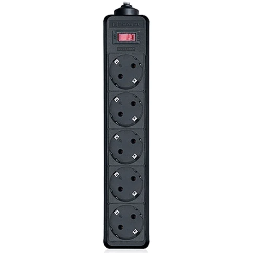 Сетевой фильтр REAL-EL RS-PROTECT 3m, black (EL122300011)