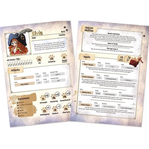 Стартовый набор Steamforged Games Ltd Animal Adventures RPG Starter Set Приключения животных фото 11
