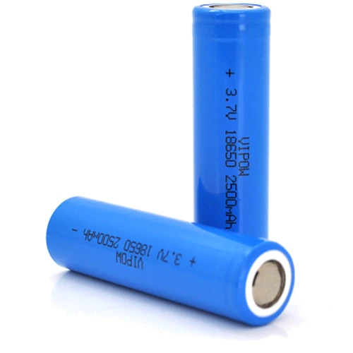 Vipow 18650 2500mAh Li-Ion 1шт ICR18650 FlatTop (ICR18650-2500mAhFT): Ємність 2500 мА