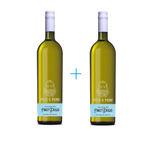 Набор вина Pete's Pure Pinot Grigio (0,75 л) + Pete's Pure Pinot Grigio (0,75 л) (WT4020)