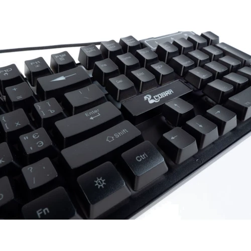 Клавиатура COBRA GK-103 Ukr Black: Тип клавиатуры стандартная