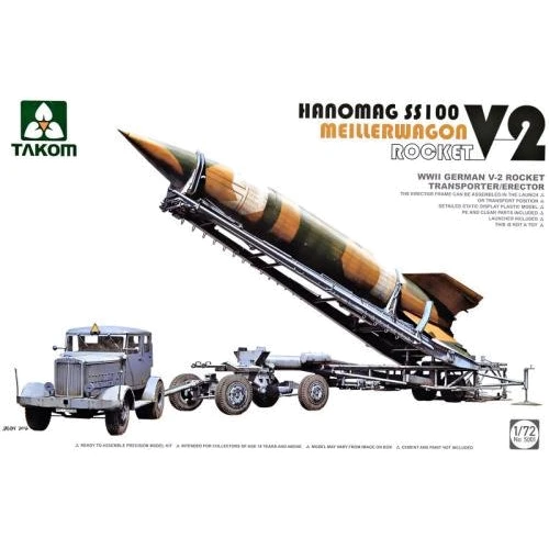 Немецкий Takom ракетный транспортер V-2 / Erector Meillerwagen + Hanomag SS100 TAKOM5001