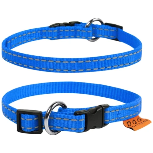 Ошейник Dog Extreme нейлоновый 15 мм 23-35 см голубой (01572)