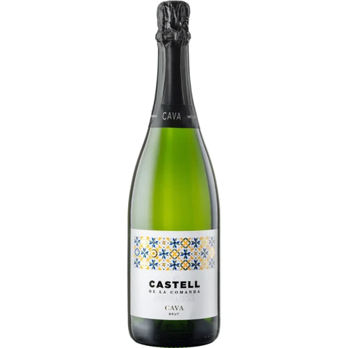 Вино ігристе CASTELL DE LA COMANDA CAVA BRUT, біле сухе, 0.75л 11.5% (STA8437006918879)