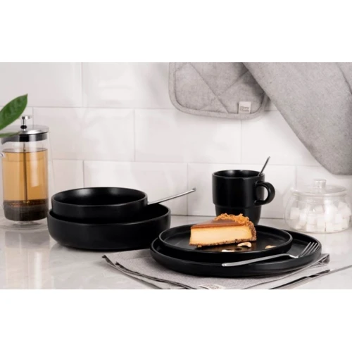 Тарілка Ardesto Trento десертна 20.5 см чорна (AR2920TB)