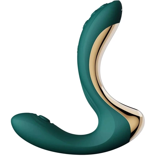 Вибратор-пульсатор с вакуумной насадкой Zalo – Talis G-Spot PulseWave Vibrator Turquoise Green