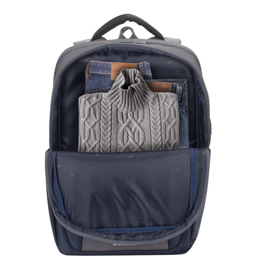 Сумка для ноутбуков RivaCase 17.3" 7777 Steel Blue/Grey фото 10