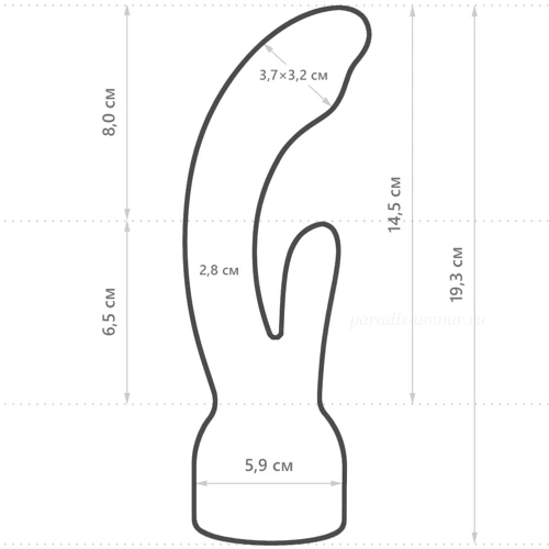 Насадка для вибромассажера Doxy - Nexus Rabbit Massager