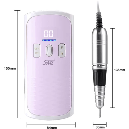 Фрезер для манікюру та педикюру SML Nail Sander M8 Pink: Живлення Сеть