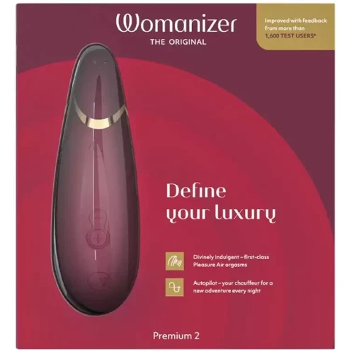 Вакуумный клиторальный стимулятор Womanizer Premium 2 Bordeaux