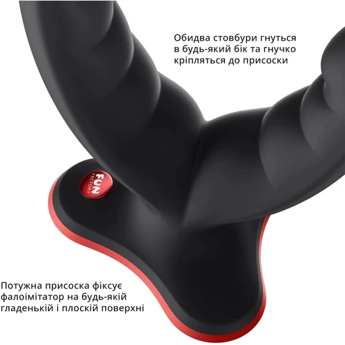 Двойной фаллоимитатор Fun Factory RYDE black