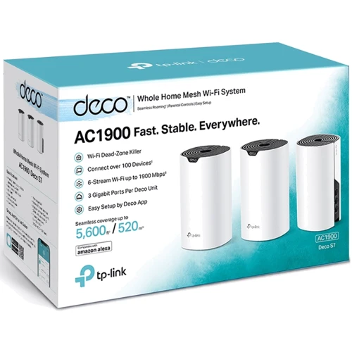 Маршрутизатор Wi-Fi TP-Link Deco S7 (3-pack): Тип маршрутизатора Wi-Fi роутер