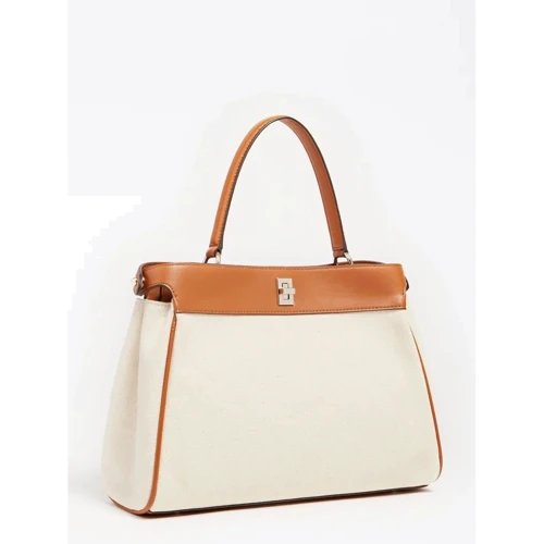 Женская сумка тоут Guess Uptown Chic Lrg Trnlck Satchel коньячная (HWHG7301060-COG): Пол Женский