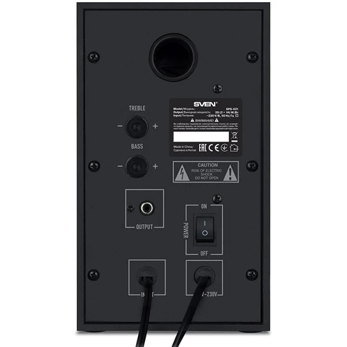 Акустическая система Sven SPS-621 Black: Диапазон воспроизводимых частот 60 – 20 000 Гц
