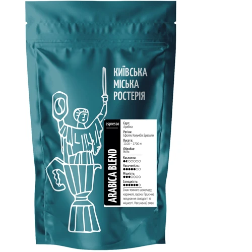 Кофе Київська міська ростерія Arabica blend молотый 100 г