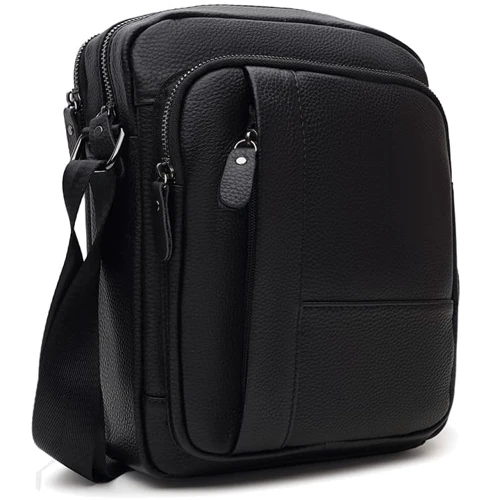 Чоловіча сумка через плече чорна Keizer (k14014-black)