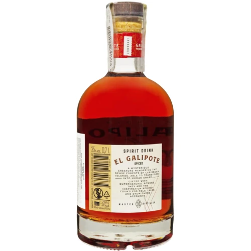 Алкогольний напій El Galipote Spiced 35% 0.7 л (FSH_4770053240819): Об'єм, л 0.7