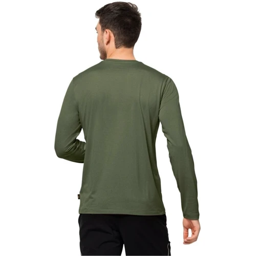 Термолонгслив Jack Wolfskin Sky Thermal LS T M 1808681_4129 52 (XL) зелений: Вид Термолонгслів