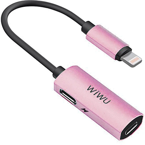 Адаптер WIWU Adapter LTO2 Lightning to 2xLightning 0.13m Rose Gold