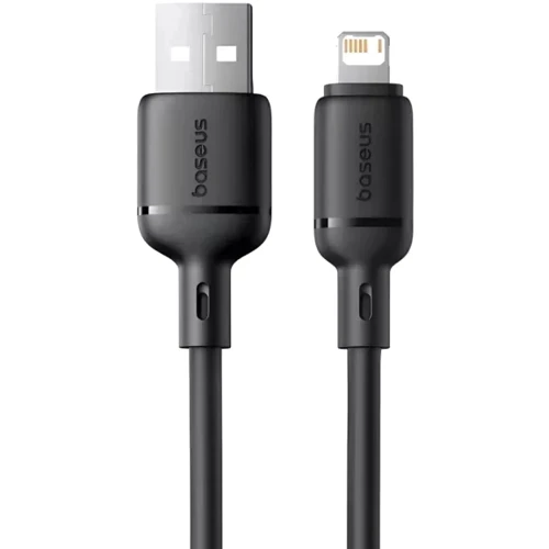 Кабель Baseus USB Cable to Lightning Silky Series 2.4A 2m Black (P10377702113-01)
