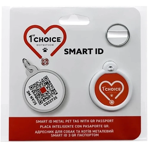 Адреса з QR-паспортом 1st Choice Smart ID для собак і котів 25 мм (57376)