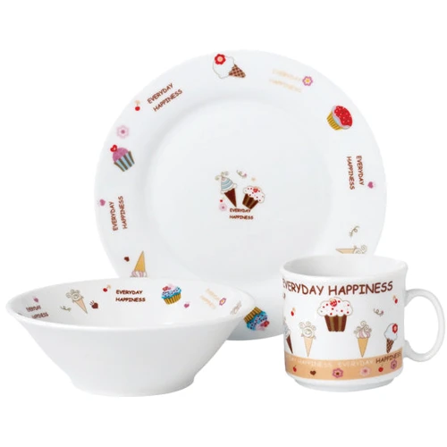 Детская посуда Limited Edition SWEET HAPPINESS Набор 3 предмета (D150405): Тип Набор